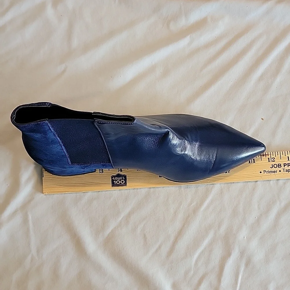 Women's STELE Leather size 42 boots, new with a box, blue color. - Picture 6 of 10